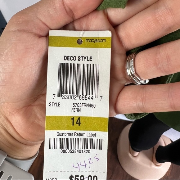 3/$30 🍂 JM Collection Women’s Jacket Full Zip Pockets Green Size 14 - Picture 9 of 10